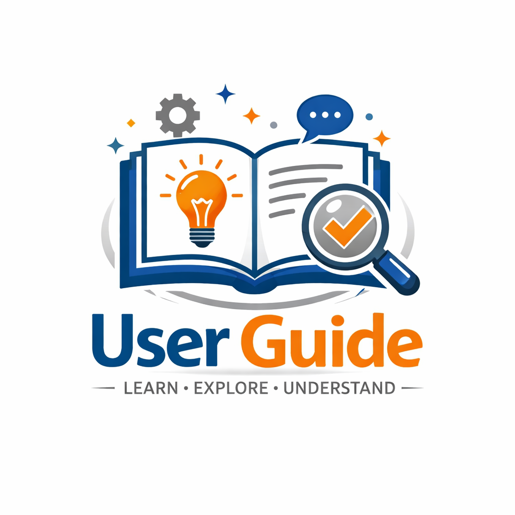 user guide image featuring an open book