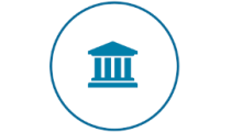 Building In Circle Icon